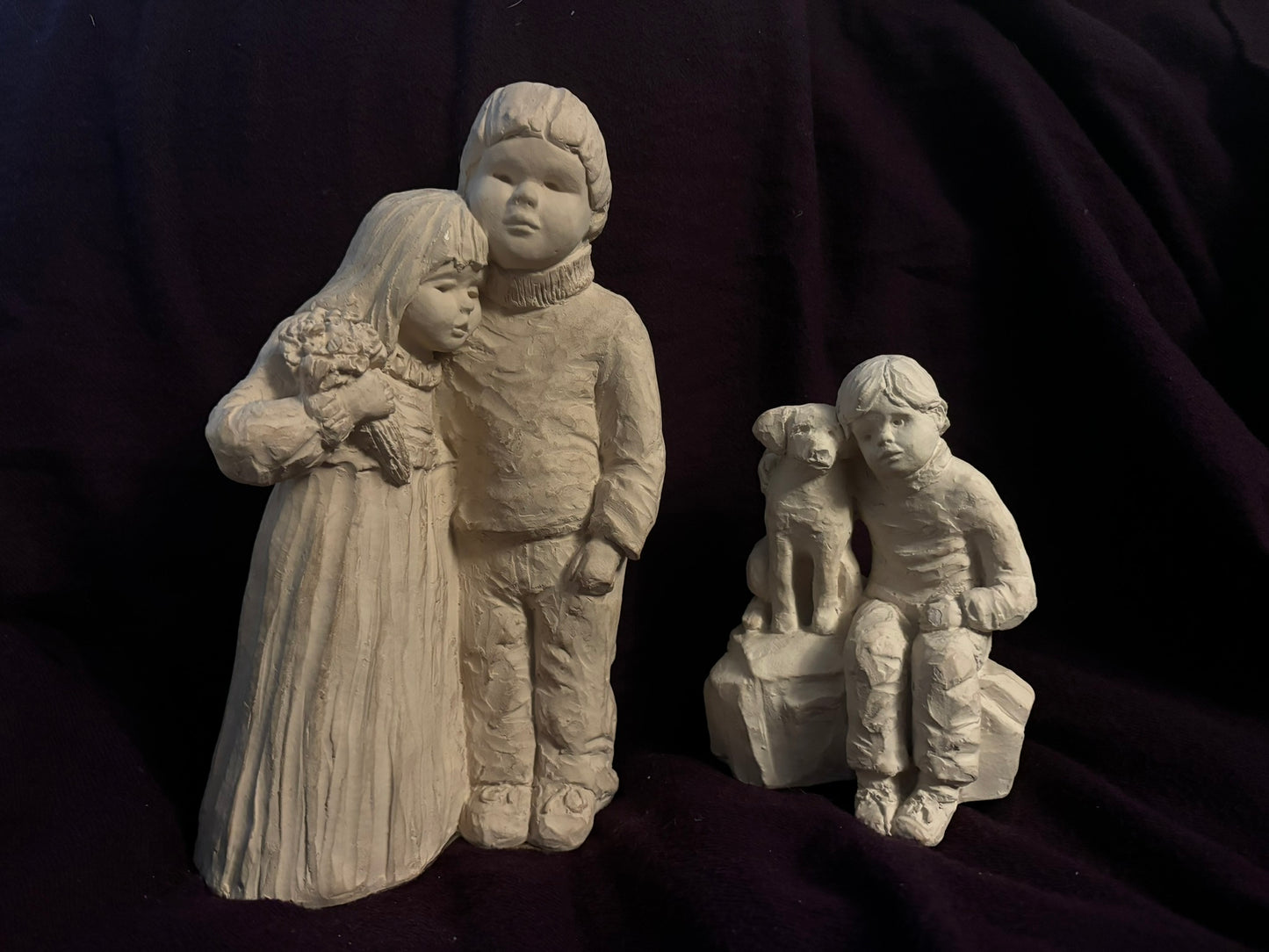 Dee Crowley's Bright Eyes Collection - Girl and Boy AND Boy and Dog