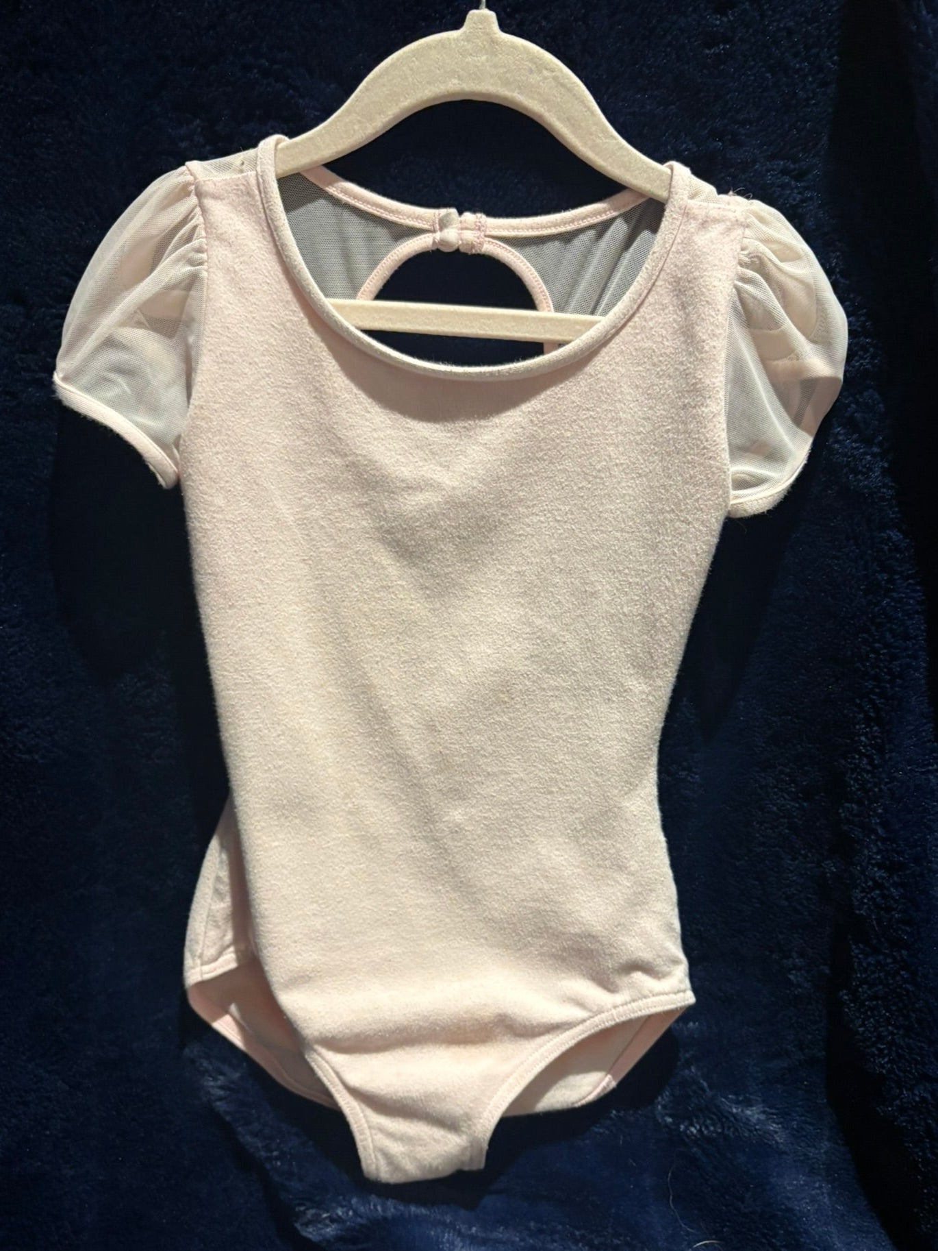 Capezio Mesh Puff Sleeve Leotard 11311C Girls Pink/Intermediate