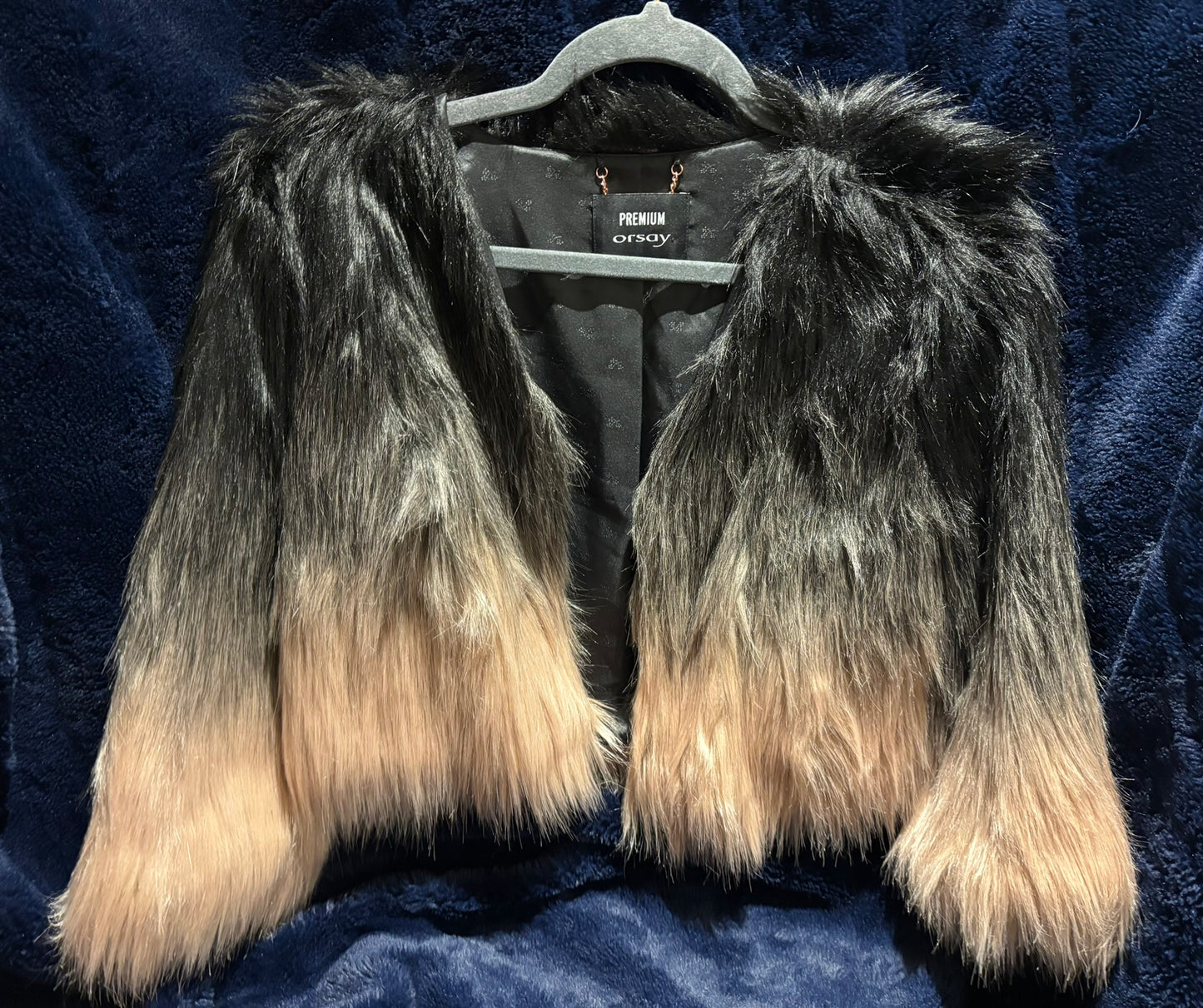 Orsay Short-Sleeve faux-fur Jacket imported from Germany never worn