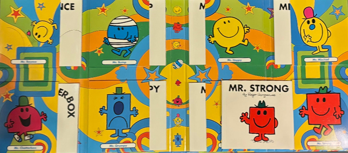 Mr. Men Little Miss durable Box Sets containing 16 paperback classics, 8 each of The Lovable Little Misses and The Marvelous Mr. Men ANDo