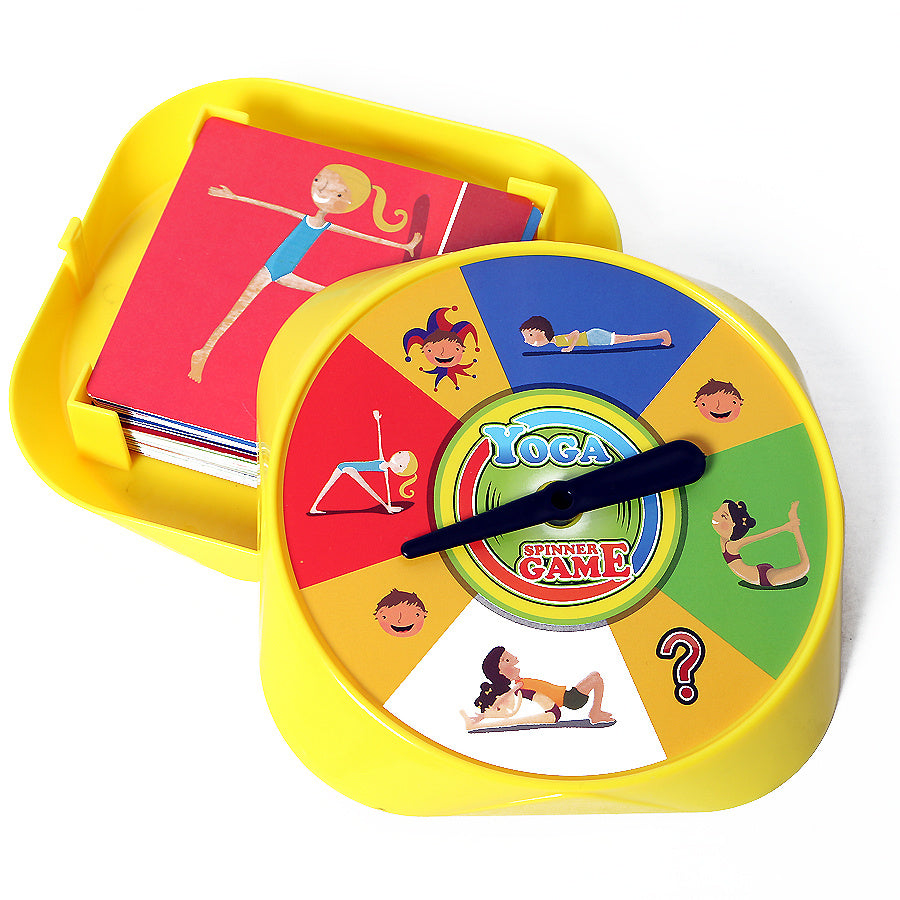 Yoga Spinner Game - Spin the Spinner, Pose the Pose, Collect all Card Colours and there you goes....