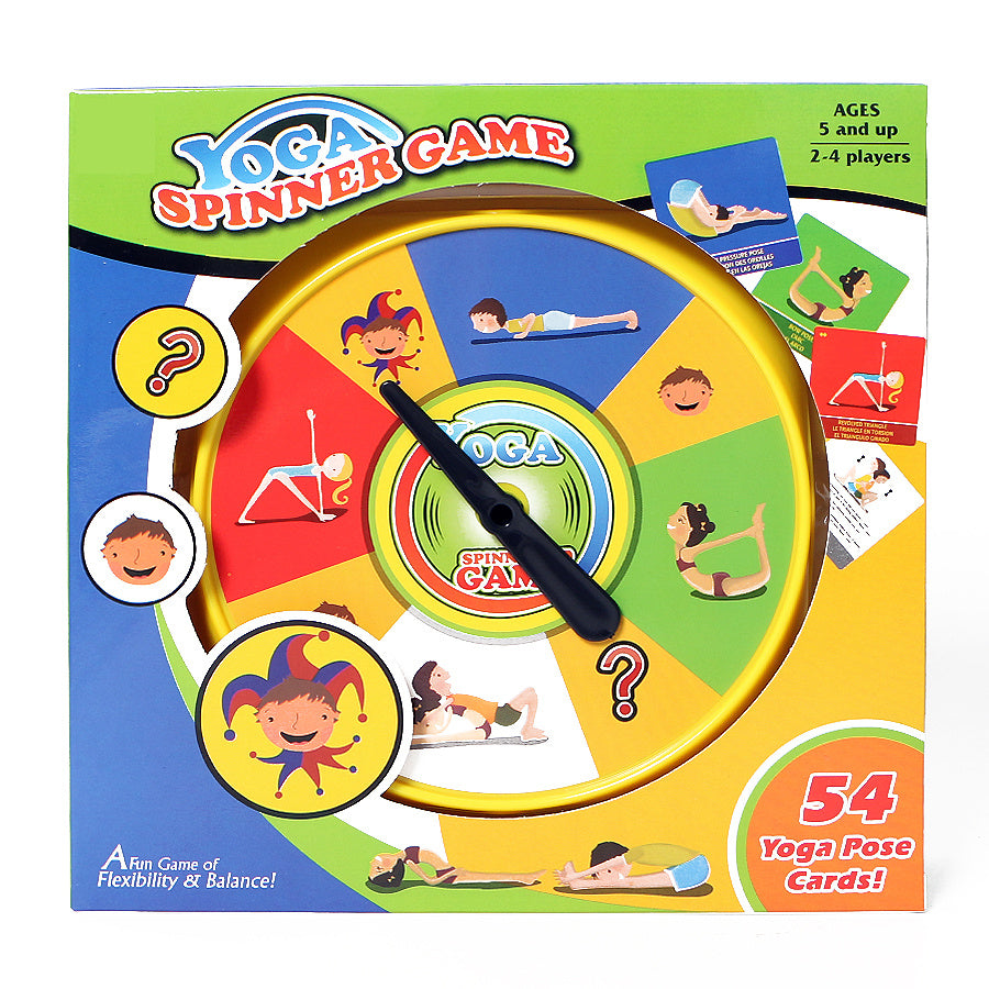Yoga Spinner Game - Spin the Spinner, Pose the Pose, Collect all Card Colours and there you goes....
