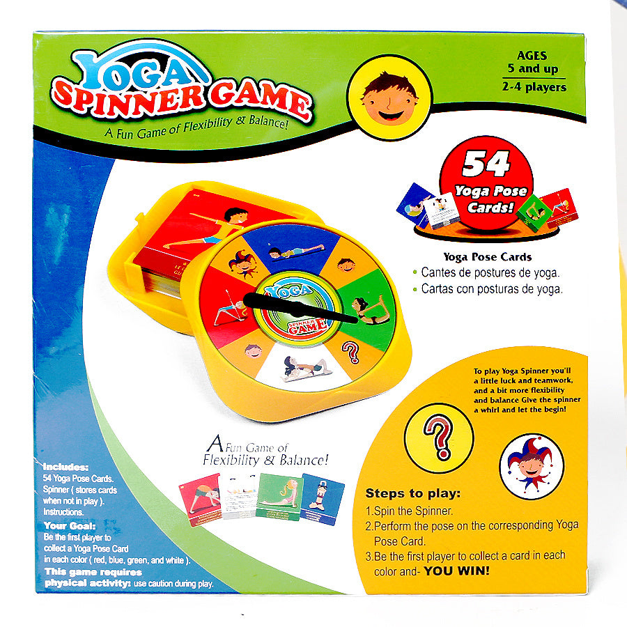 Yoga Spinner Game - Spin the Spinner, Pose the Pose, Collect all Card Colours and there you goes....