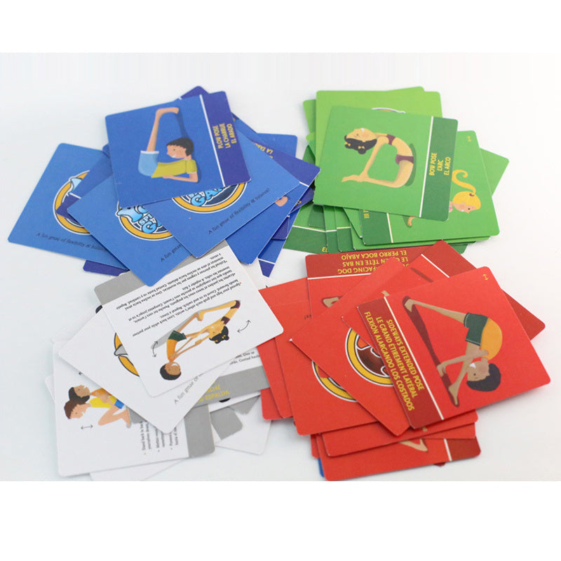 Yoga Spinner Game - Spin the Spinner, Pose the Pose, Collect all Card Colours and there you goes....