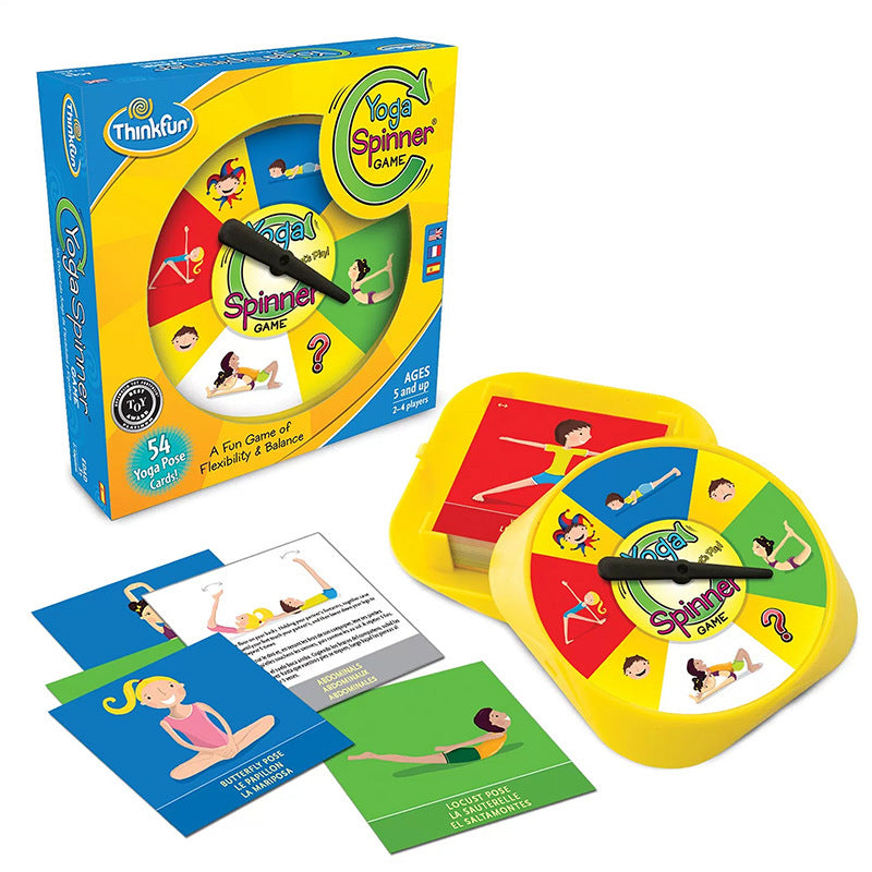Yoga Spinner Game - Spin the Spinner, Pose the Pose, Collect all Card Colours and there you goes....