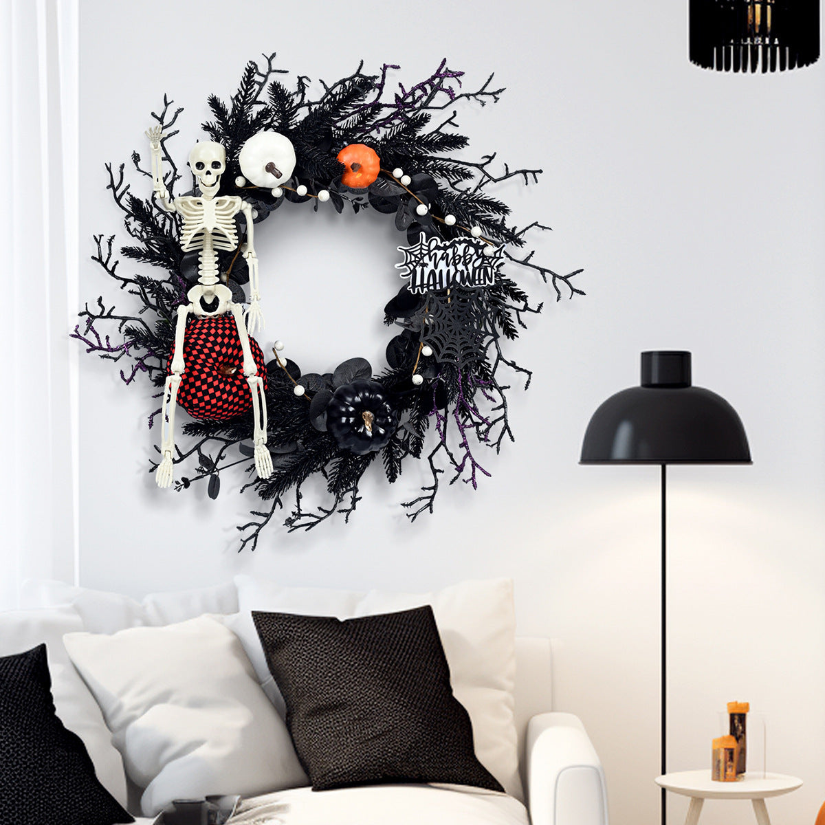 Halloween Wreath Decorations Pendant Door Decoration