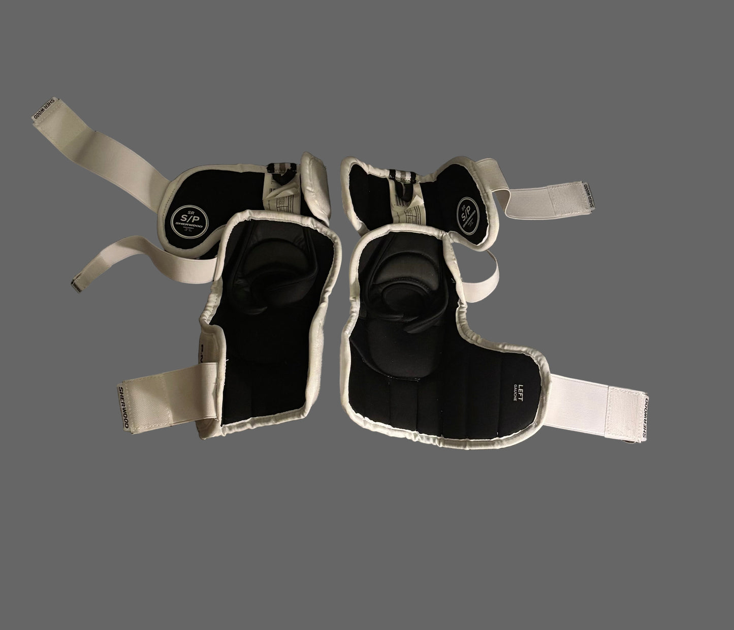 Hockey Elbow Pads: SherWood 5030 Hall Of Fame Soft Senior Hockey Elbow Pads Senior S/P fits 13 year old - LIKE NEW worn once!