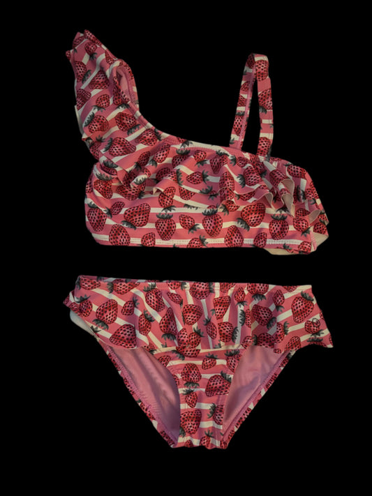 Swimsuit 2-piece Strawberry Rip Zone  Swimsuit, Bikini Bathing suit for Girls age 7/8 - Like New
