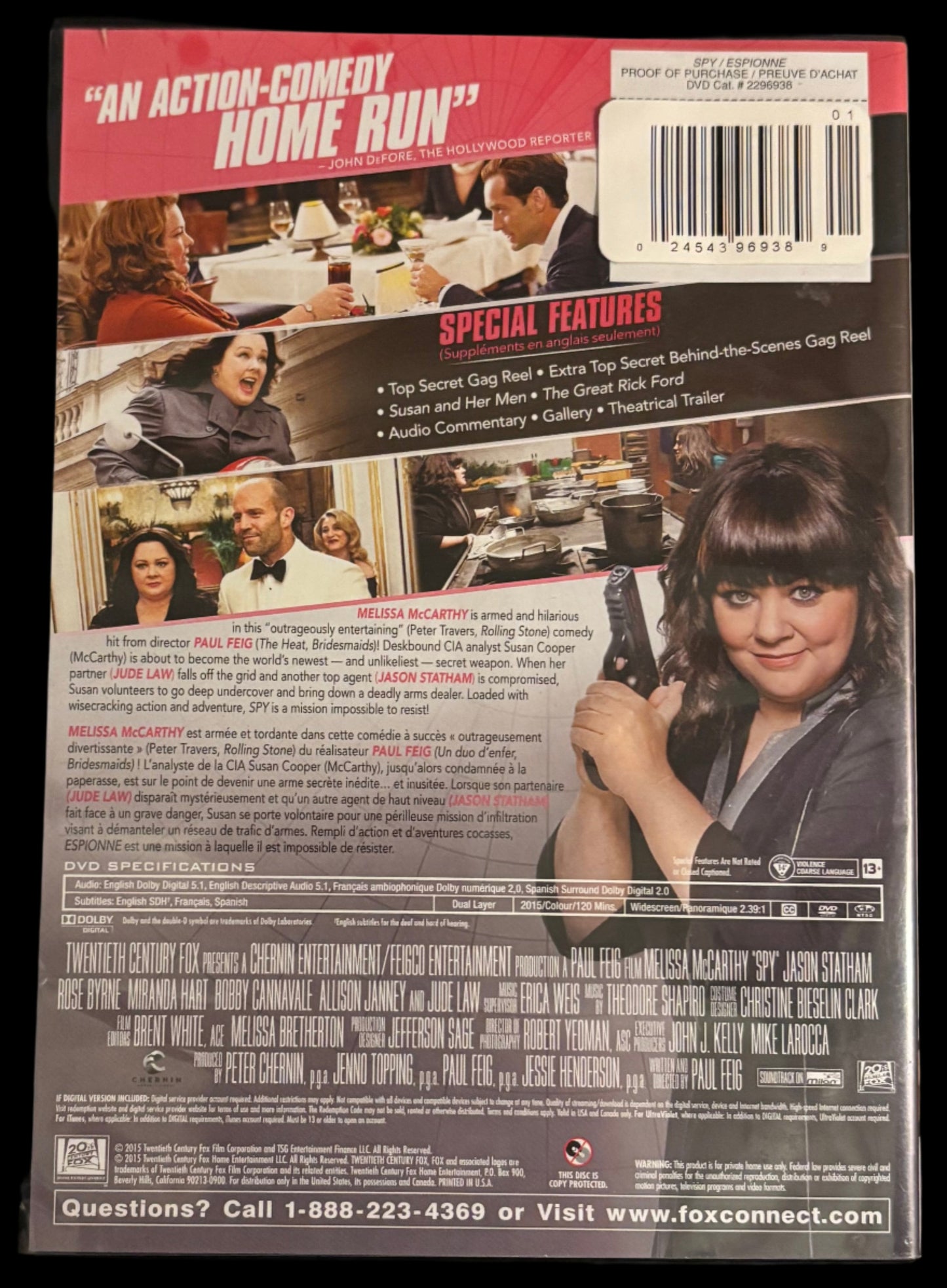 SPY movie DVD