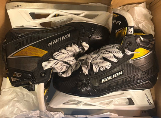 2020 Bauer Supreme 3S PRO model Heat-moldable/Thermoformable 4 EE SIZE GOALIE SKATES